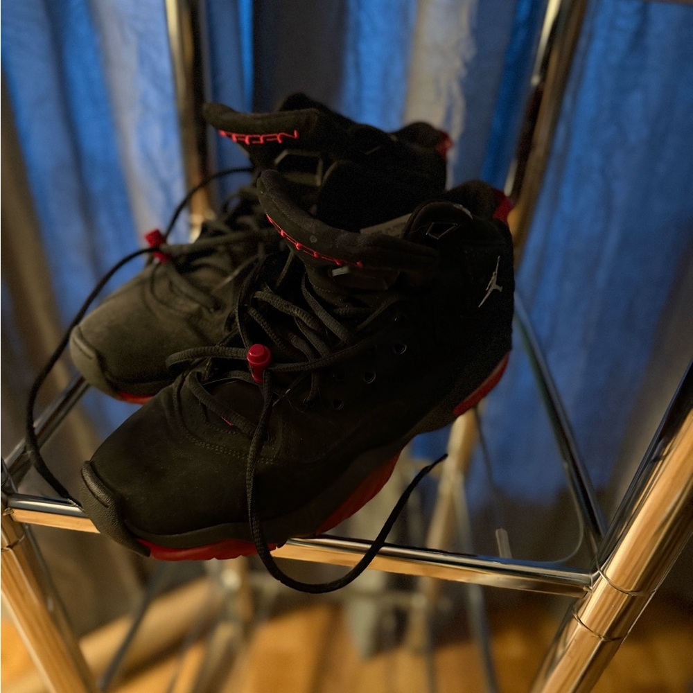 Jordans Black and Red Sneakers - Picture 5 of 6